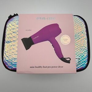 Eva NYC Mini Almighty Pro Power Dryer Pink with Holographic Travel Case